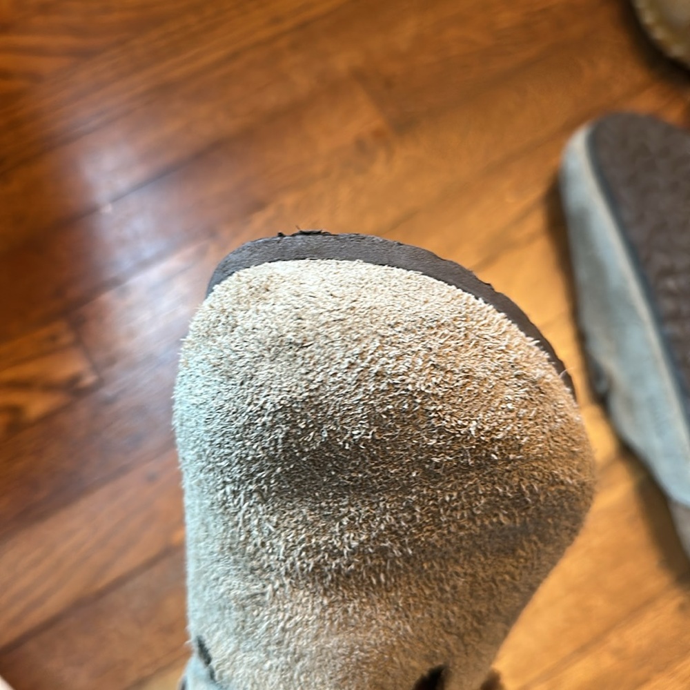 Birkenstock Boston Taupe Suede Soft Footbed - Picture 5 of 9